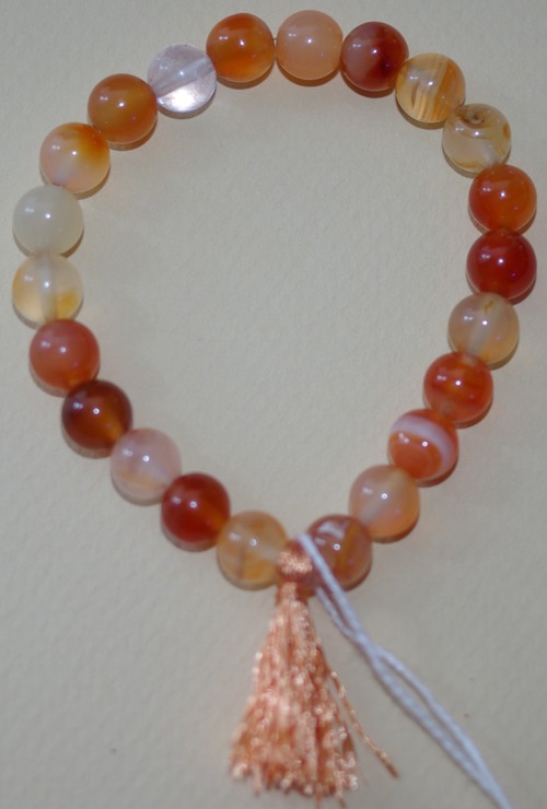 Bracelet Agate orange - 17cm