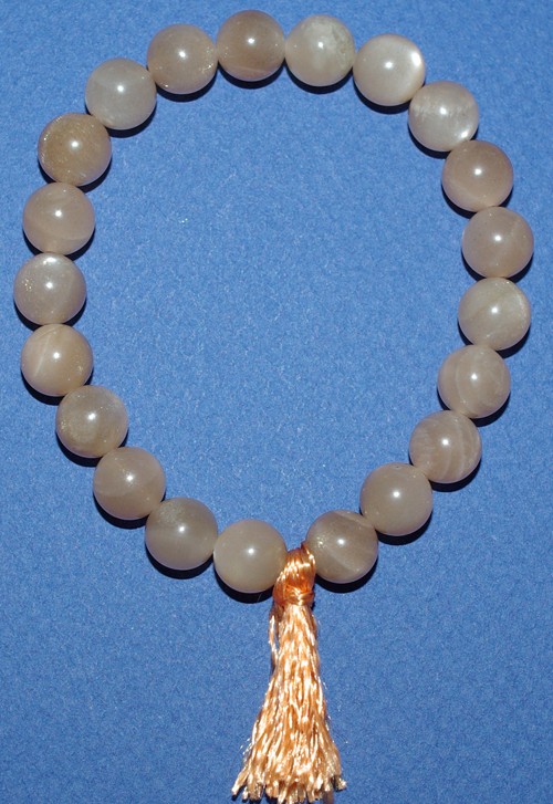 Bracelet Pierre de Lune Orange - 17cm