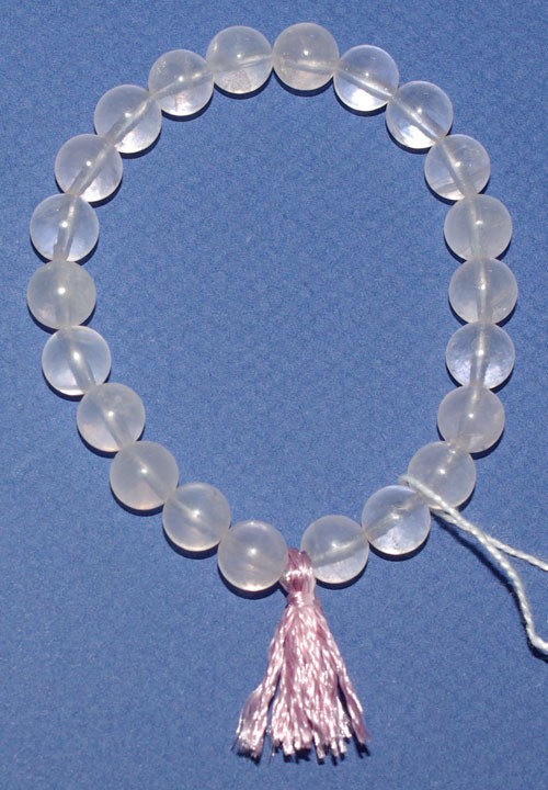 Bracelet Quartz Rose 8mm- 17cm