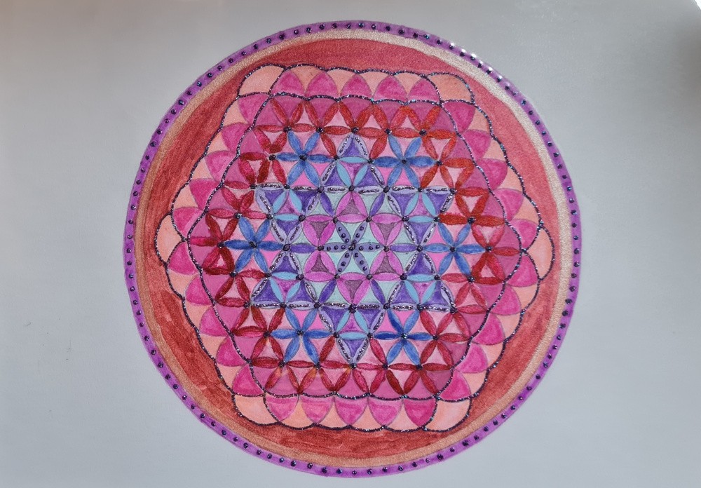 Fleur de Vie - Grand format A4