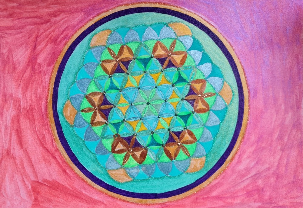 Fleur de Vie - Grand format A4