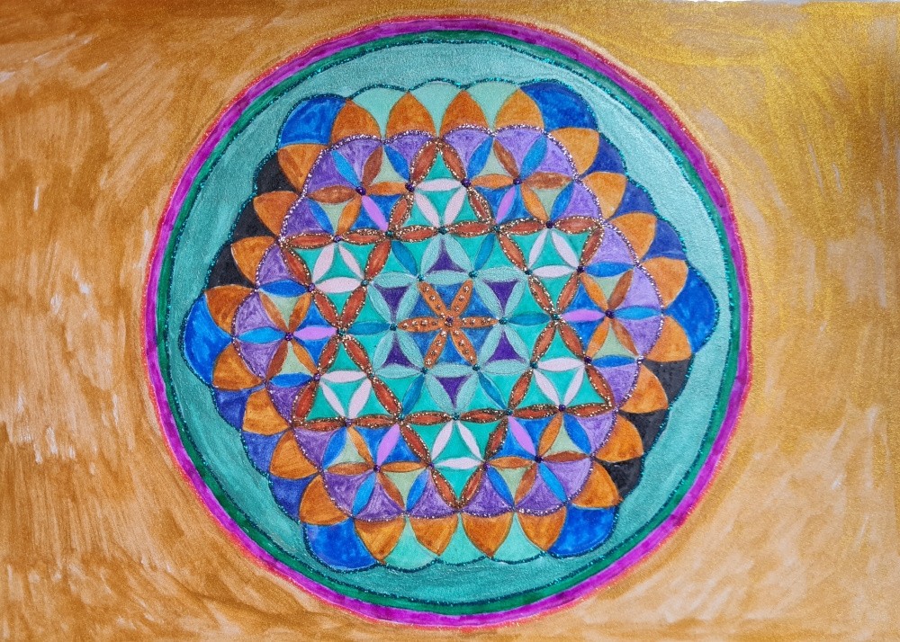 Fleur de Vie - Grand format A4