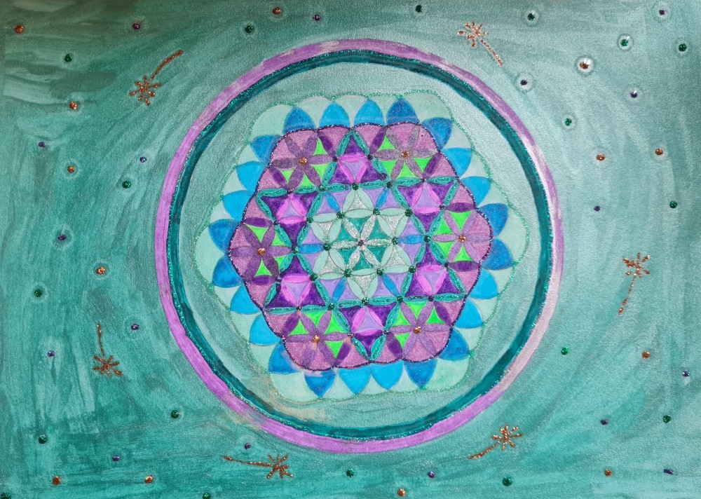 Fleur de Vie - Grand format A4