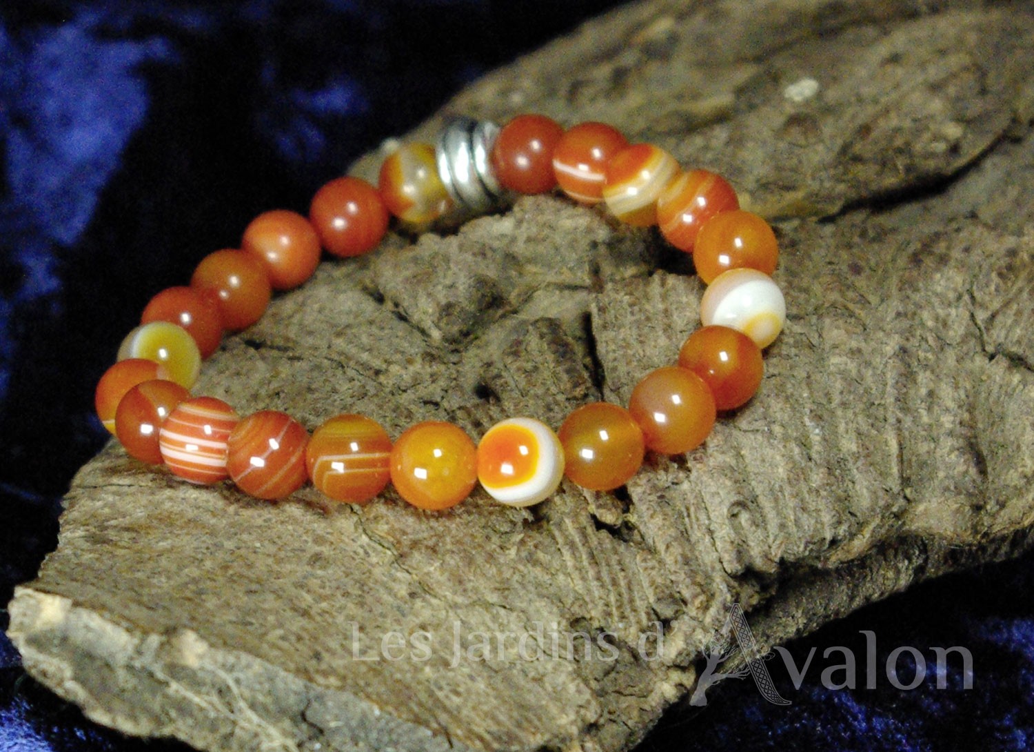 Bracelet Agate orange