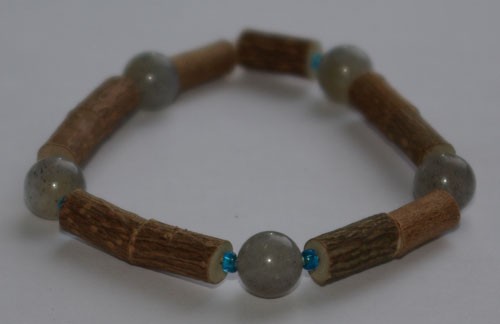 Bracelet de Noisetier et Labradorite - Taille Femme/Ado