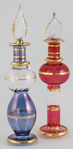 Fioles orientales en verre pour parfum – Taille moyenne