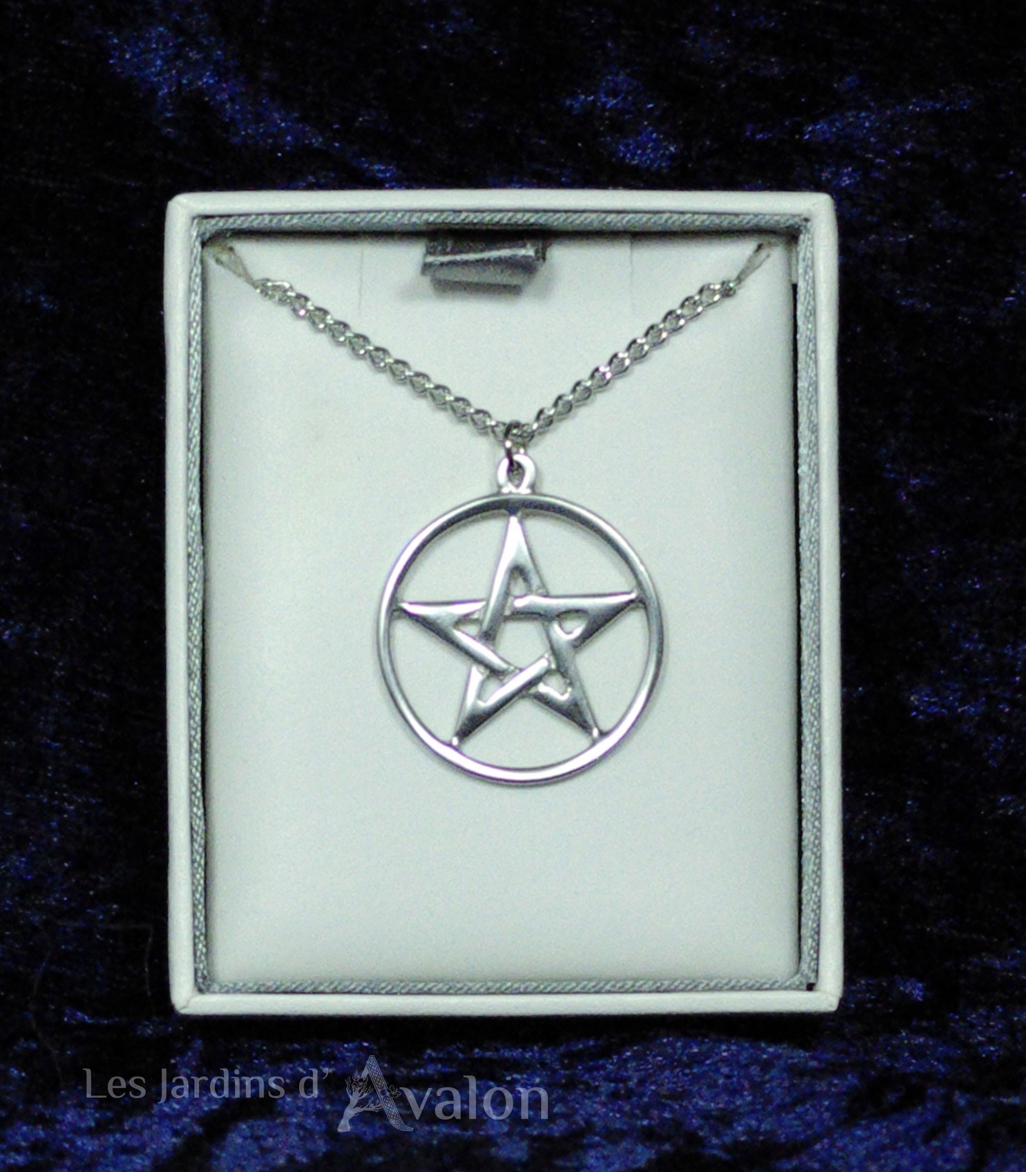 Pendentif pentagramme cerclé - petite taille