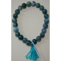 Bracelet Agate mousse verte - 17cm