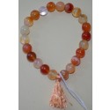 Bracelet Agate orange - 17cm