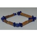 Bracelet de Noisetier et Lapis lazuli (baroque) - Taille Femme/Ado