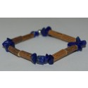 Bracelet de Noisetier et Lapis lazuli (baroque) - Taille Femme/Ado