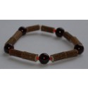 Bracelet de Noisetier et Grenat - Taille Femme/Ado