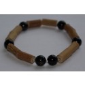 Bracelet de Noisetier et Oeil de faucon - Taille Homme