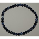 Bracelet de Cheville Obsidienne flocons de neige