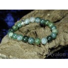 Bracelet Agate mousse verte