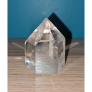 Pointe de cristal de roche (quartz) polie