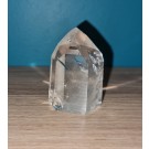 Pointe de cristal de roche (quartz) polie