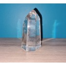 Pointe de cristal de roche (quartz) polie