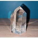 Pointe de cristal de roche (quartz) polie