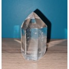 Pointe de cristal de roche (quartz) polie