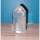 Pointe de cristal de roche (quartz) polie