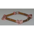 Bracelet de Noisetier et Rhodochrosite (baroque) - Taille Femme/Ado