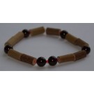 Bracelet de Noisetier et Grenat - Taille Homme