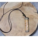 Pendentif Oghamique et perle de marbre du Connemara