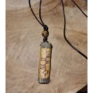 Pendentif Oghamique et perle d'oeil de tigre