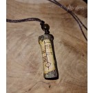 Pendentif Oghamique et perle d'oeil de tigre