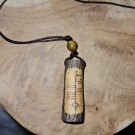 Pendentif Oghamique et perle d'oeil de tigre