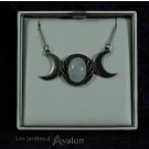 Pendentif Triple Lune entrelacs